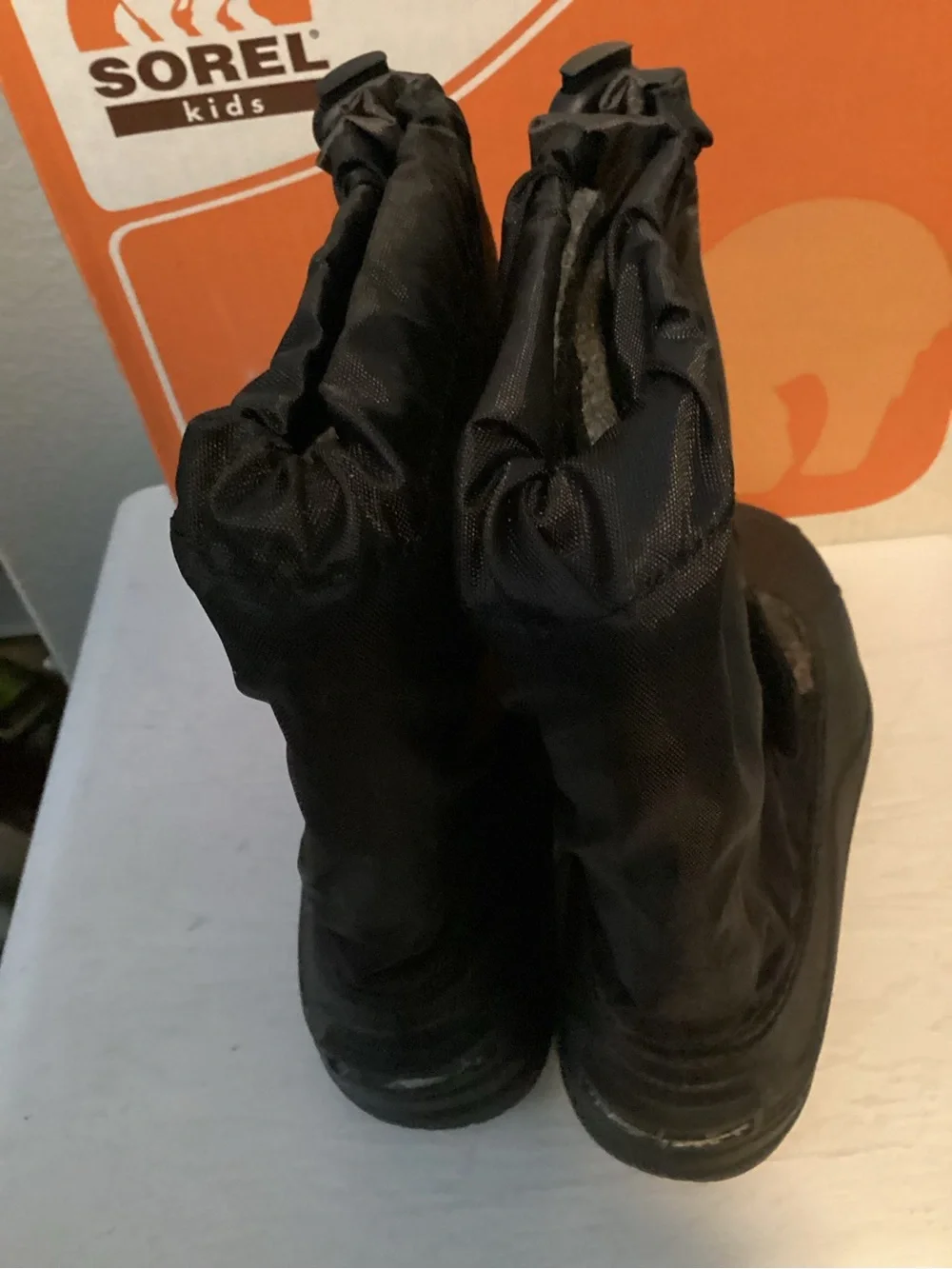 Sorel Snow Otter Kids Black Winter Snow Boots - NWT